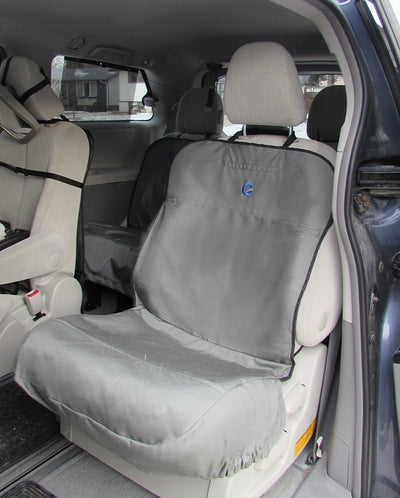 Vehicle front / captain seat cover installed